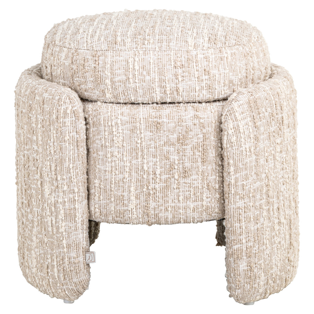 Hocker & Fußbank Cupid beige angora with storage