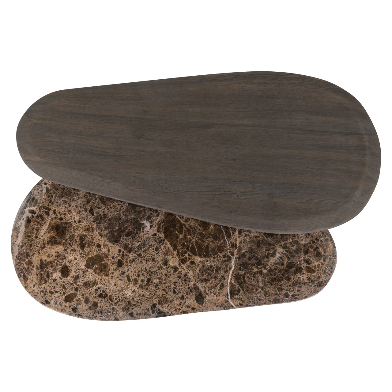 Couchtisch Castello Smoked charchoal (Set of 2)