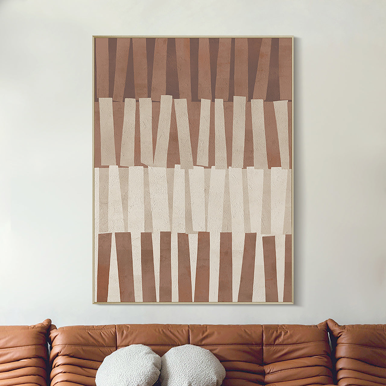 Wandkunst Voga brown