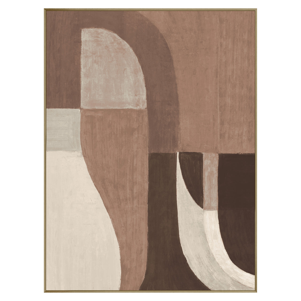 Wandkunst Tatu left brown