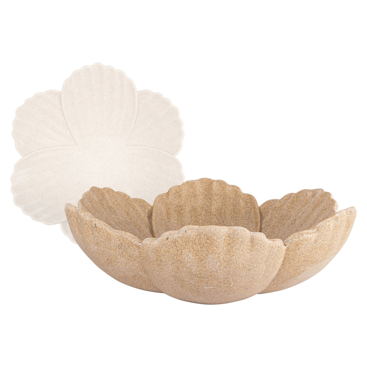 Schale Petal beige