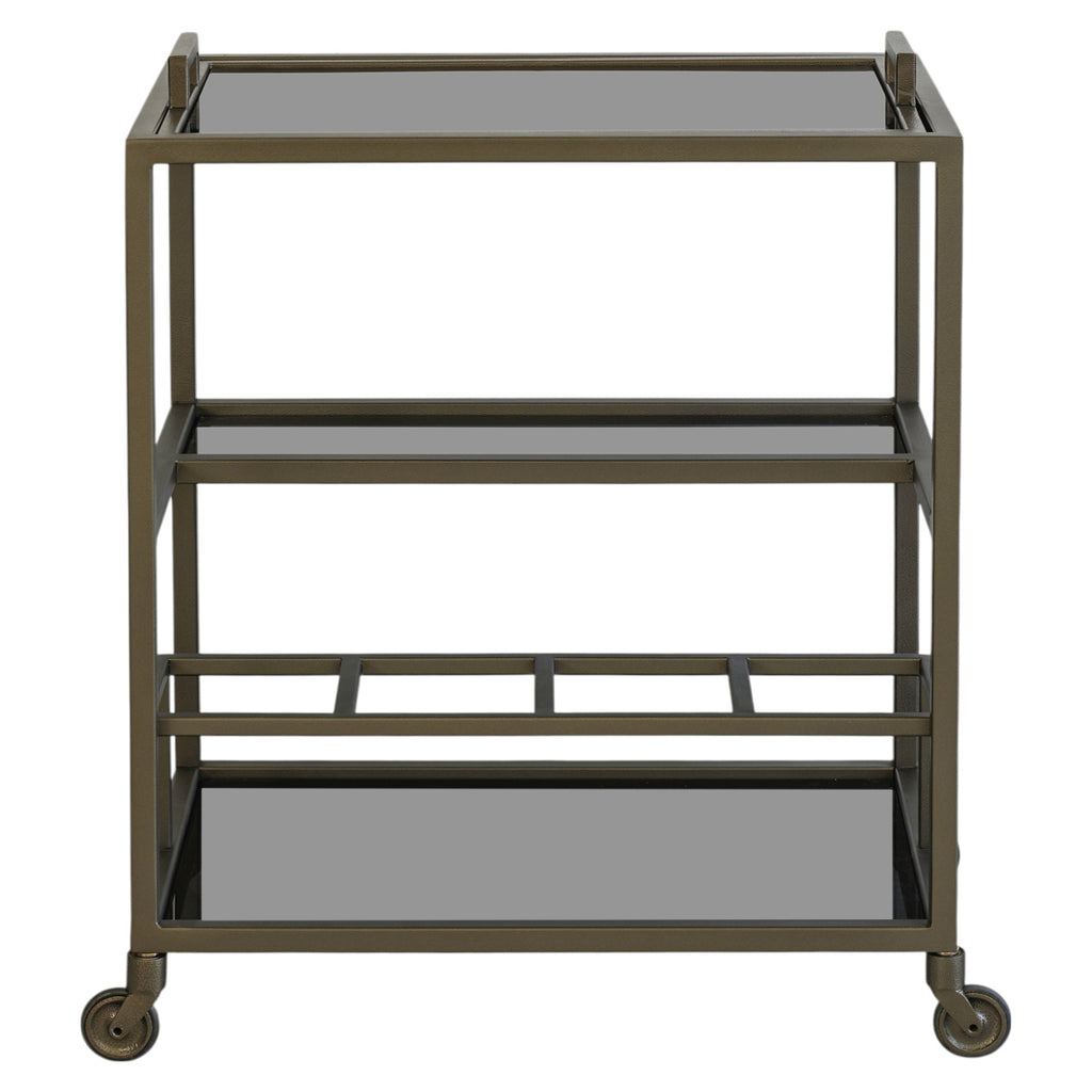 Servierwagen Ruinart brass antique