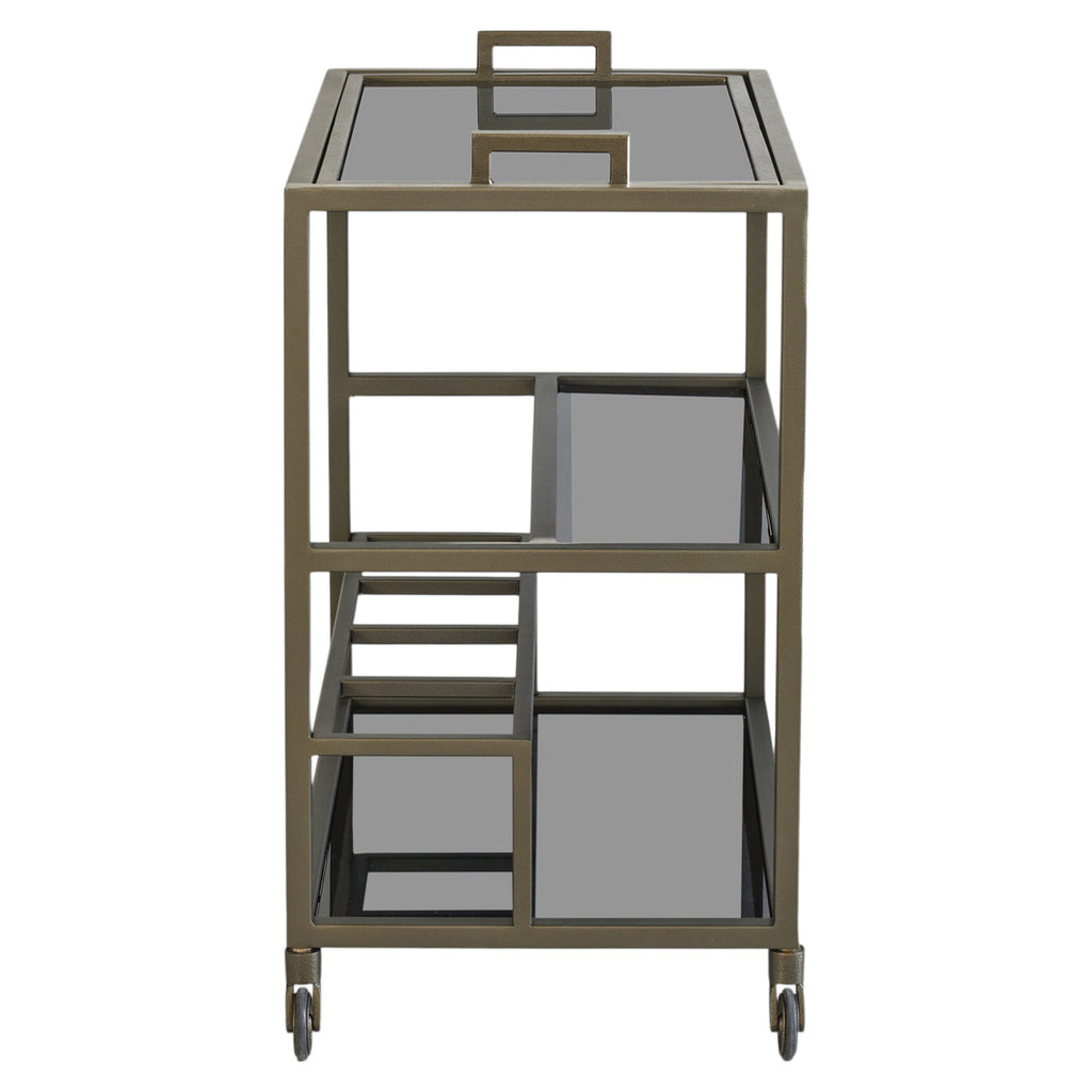 Servierwagen Ruinart brass antique