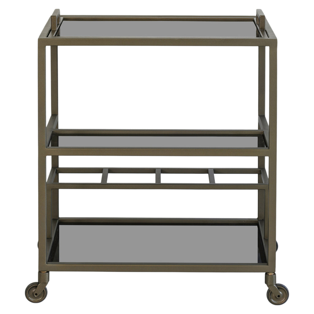Servierwagen Ruinart brass antique