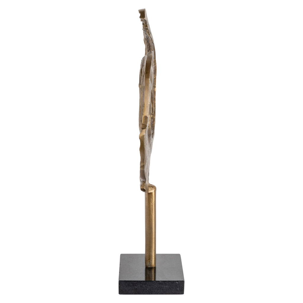 Dekoratives Objekt Swirl brass antique