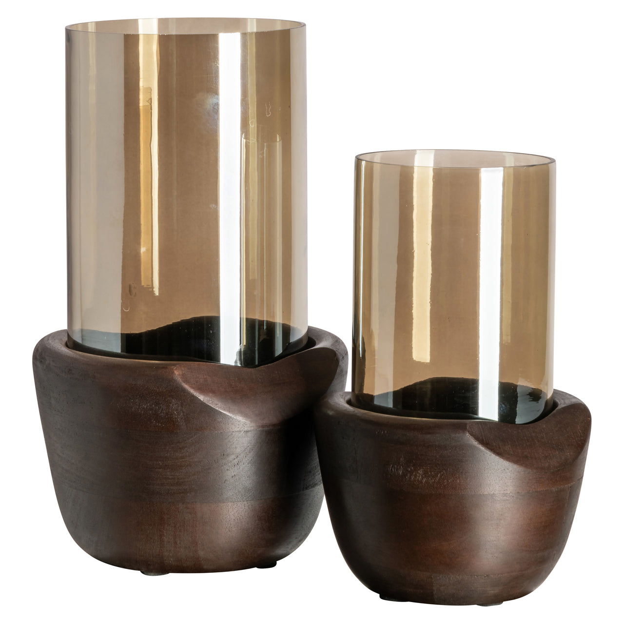 Windlicht Sloane walnut large