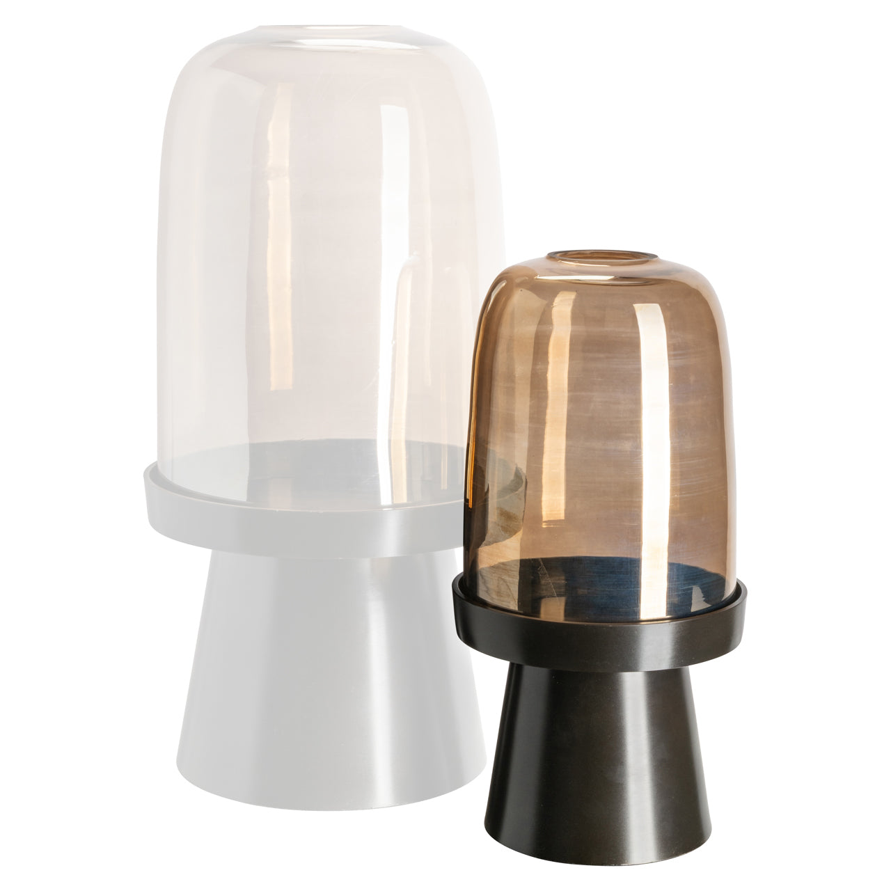 Windlicht Kate walnut small