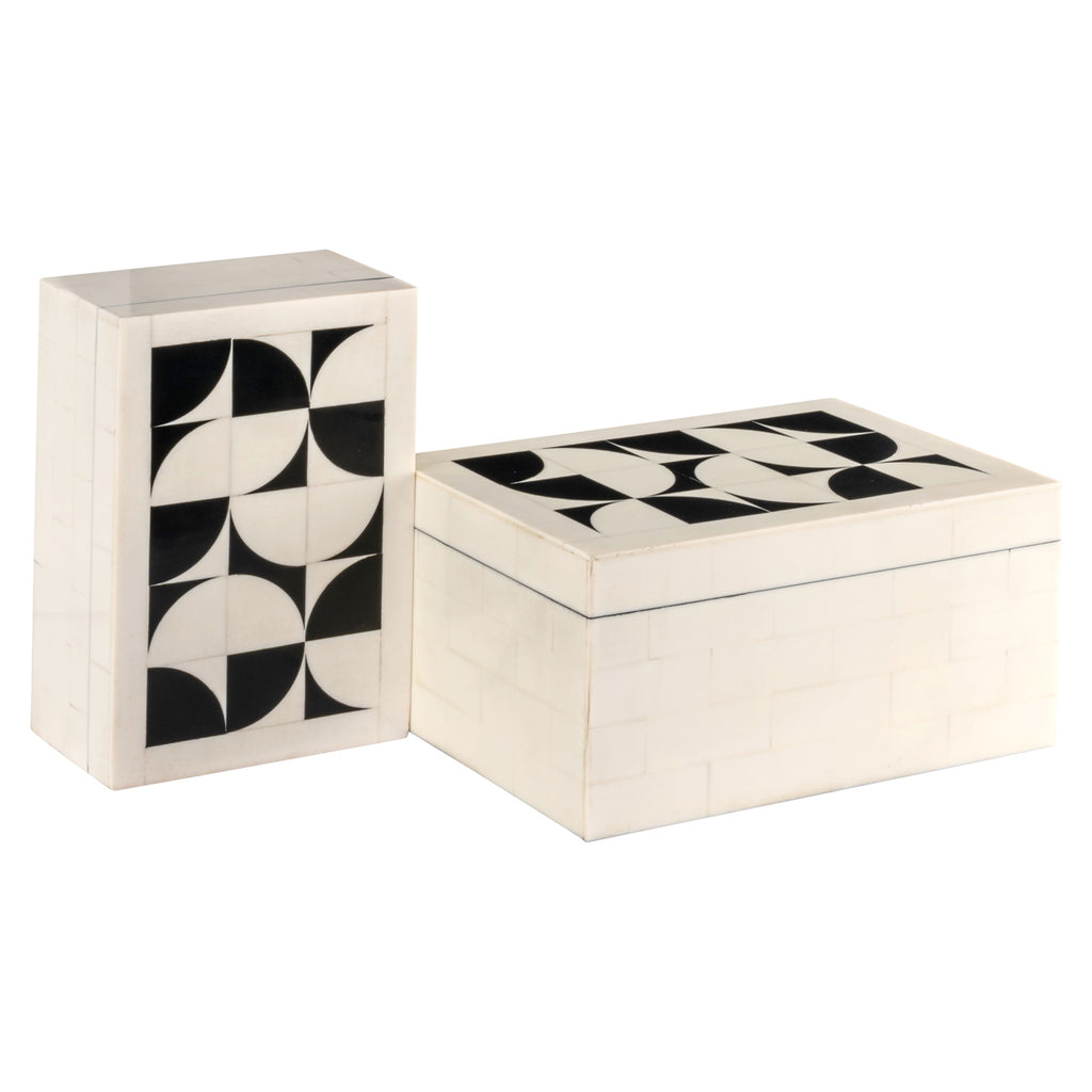 Aufbewahrungsbox Flake white (Set of 2)
