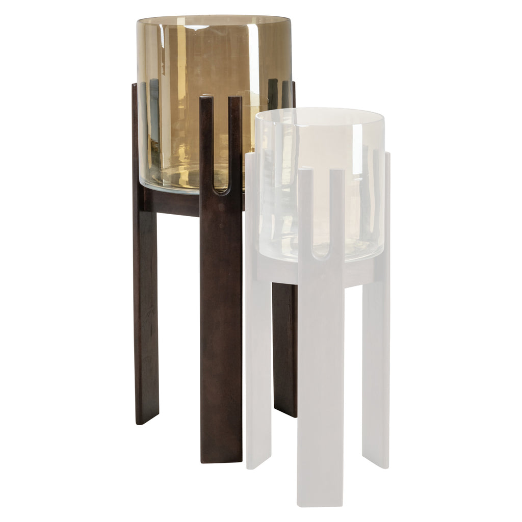 Windlicht Reese walnut large