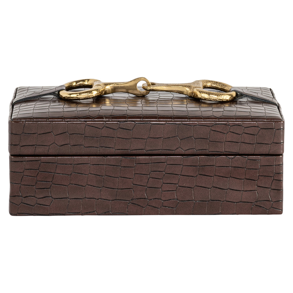 Aufbewahrungsbox Rex dark brown small