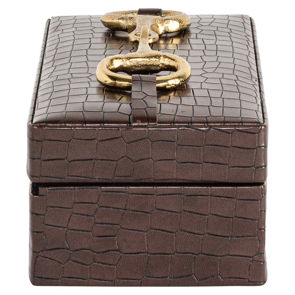 Aufbewahrungsbox Rex dark brown small