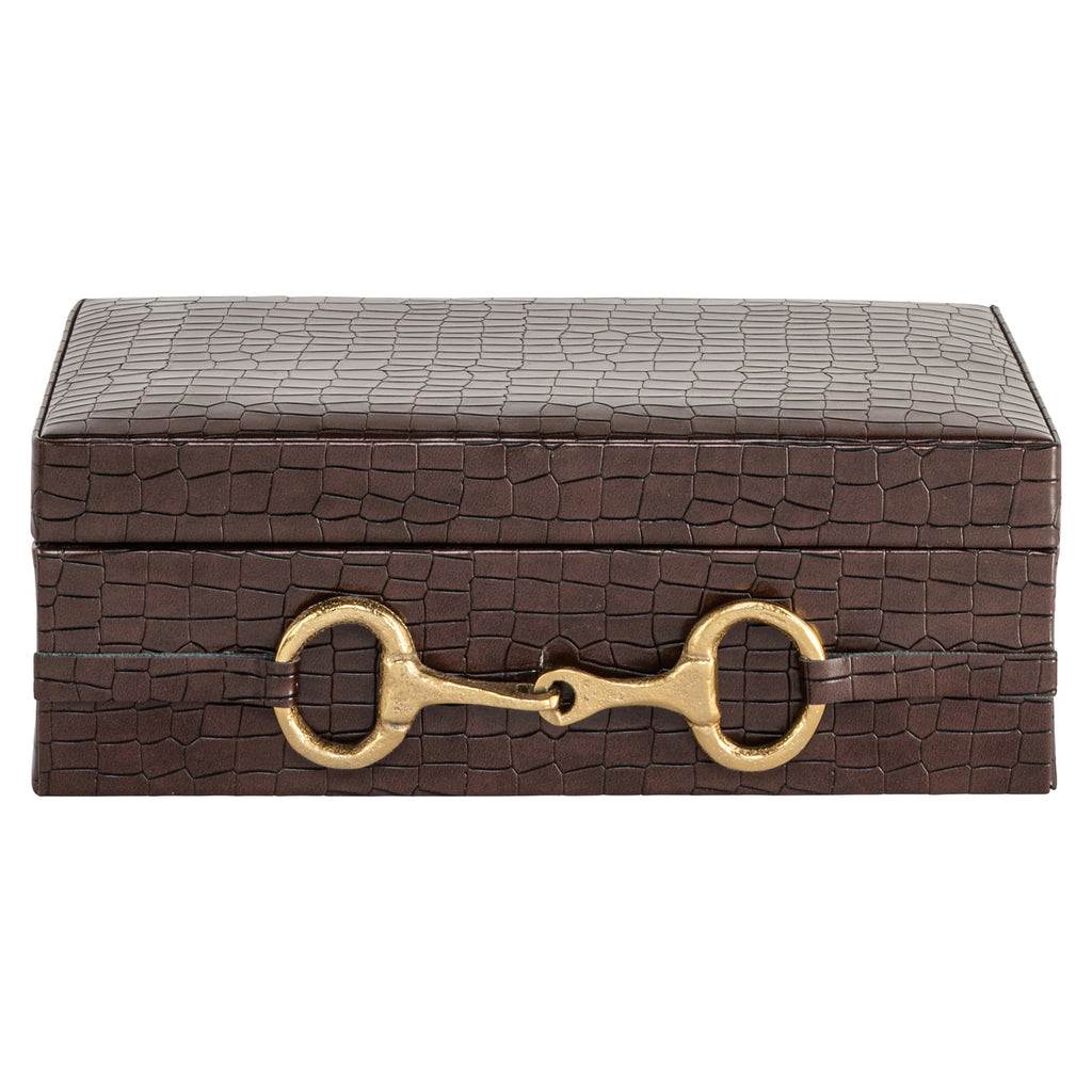 Aufbewahrungsbox Rex dark brown large