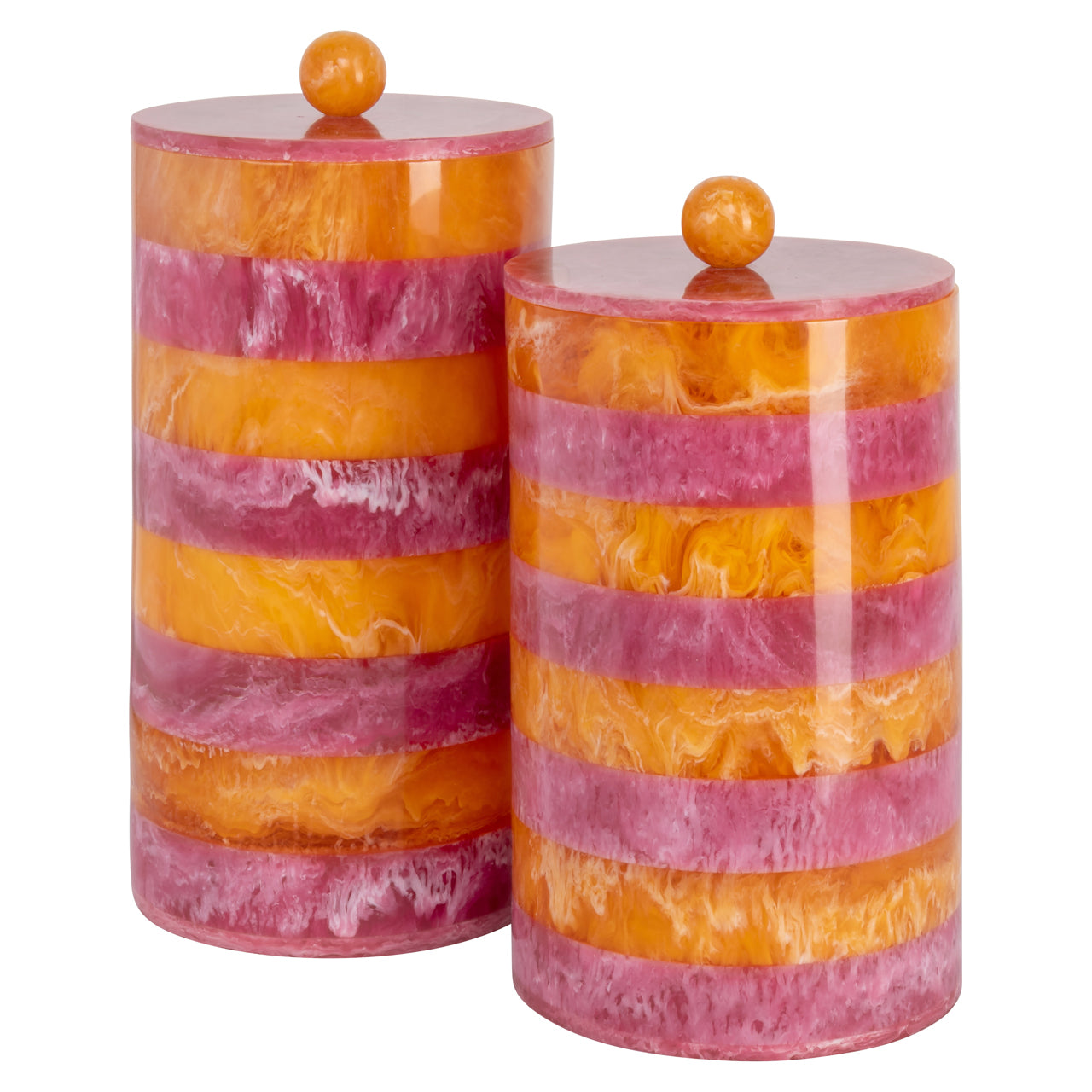Aufbewahrungsbox Lilybelle pink/orange storage jar small