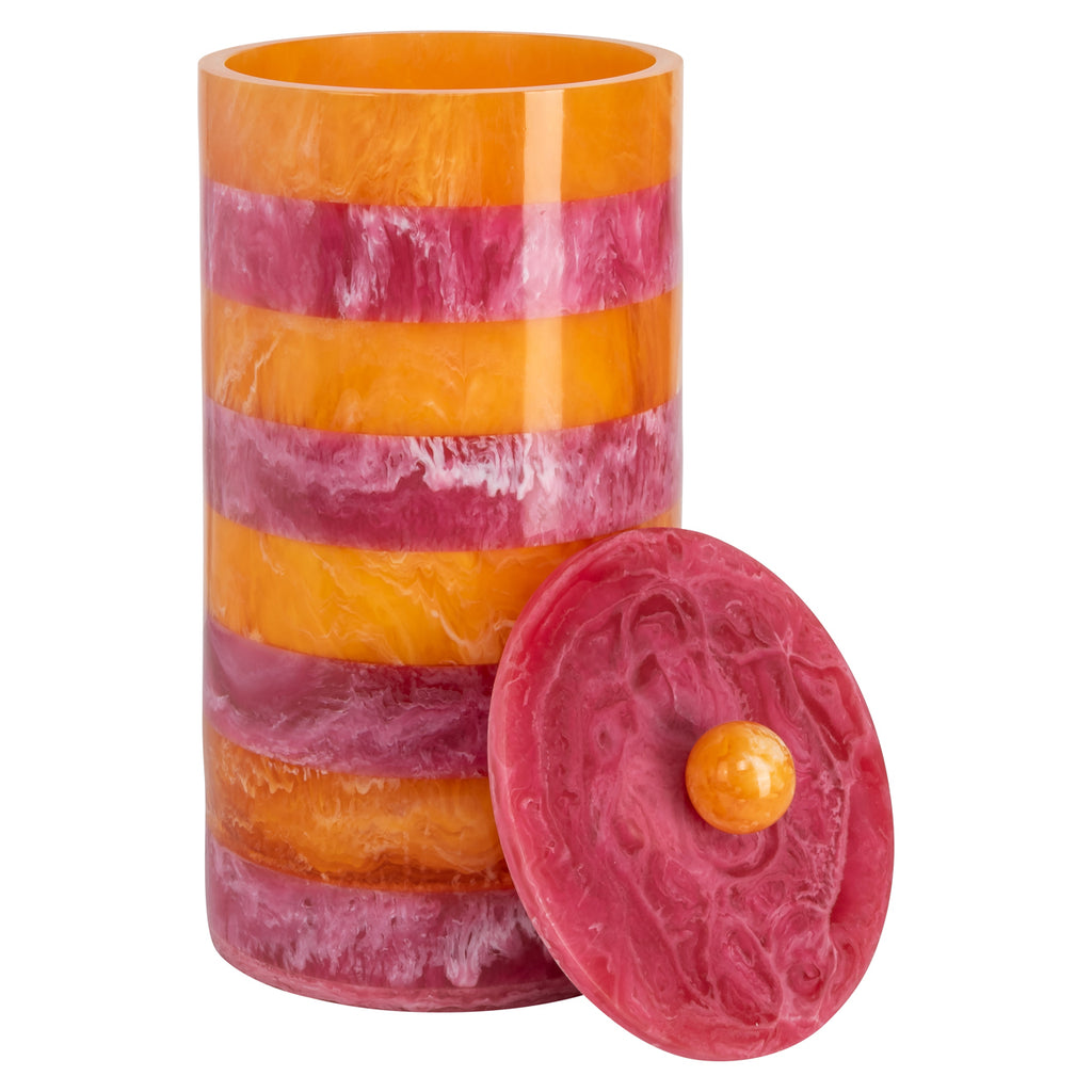 Aufbewahrungsbox Lilybelle pink/orange storage jar large