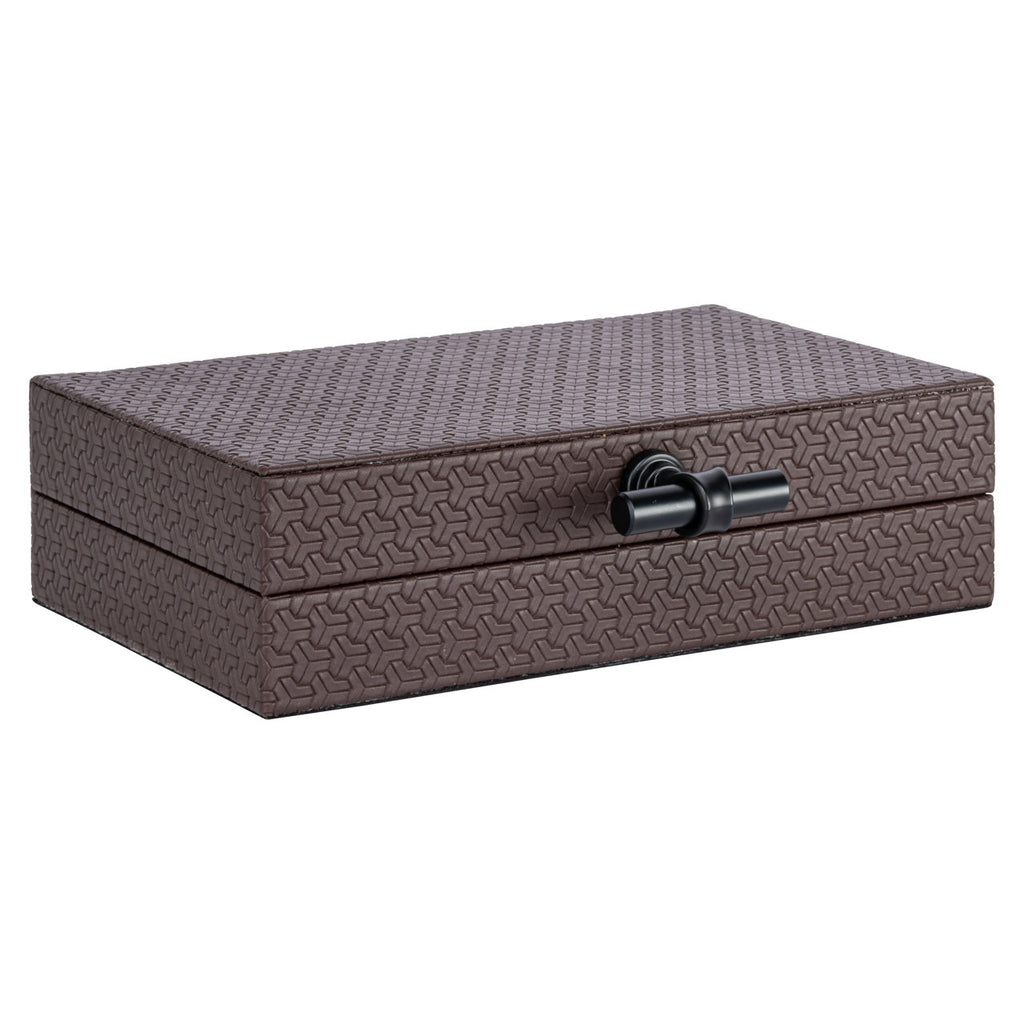 Aufbewahrungsbox Billie dark brown small