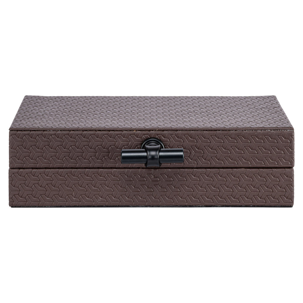Aufbewahrungsbox Billie dark brown small