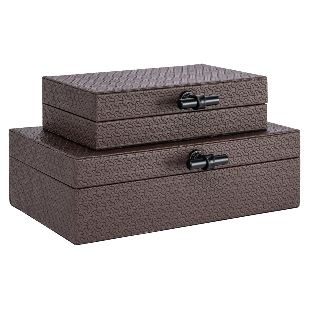 Aufbewahrungsbox Billie dark brown small