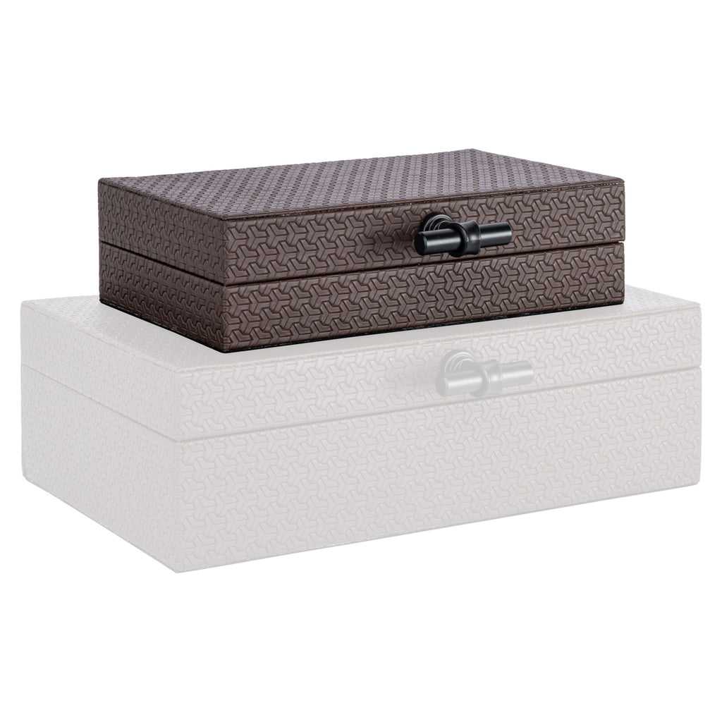 Aufbewahrungsbox Billie dark brown small