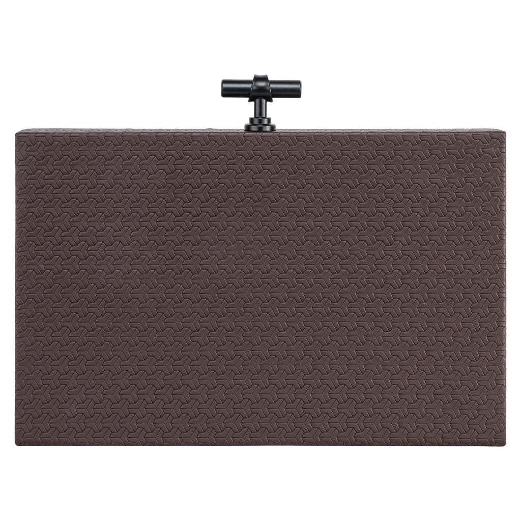 Aufbewahrungsbox Billie dark brown large