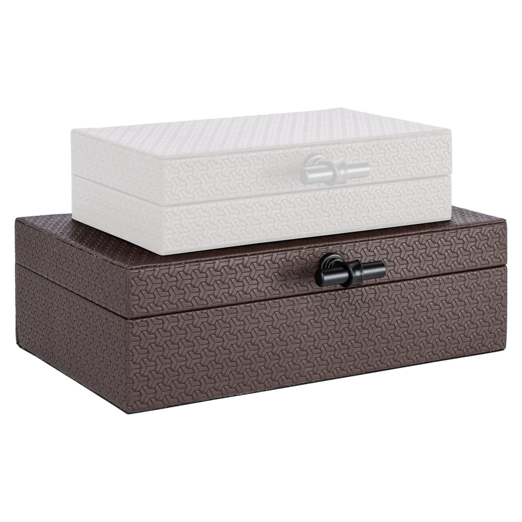 Aufbewahrungsbox Billie dark brown large