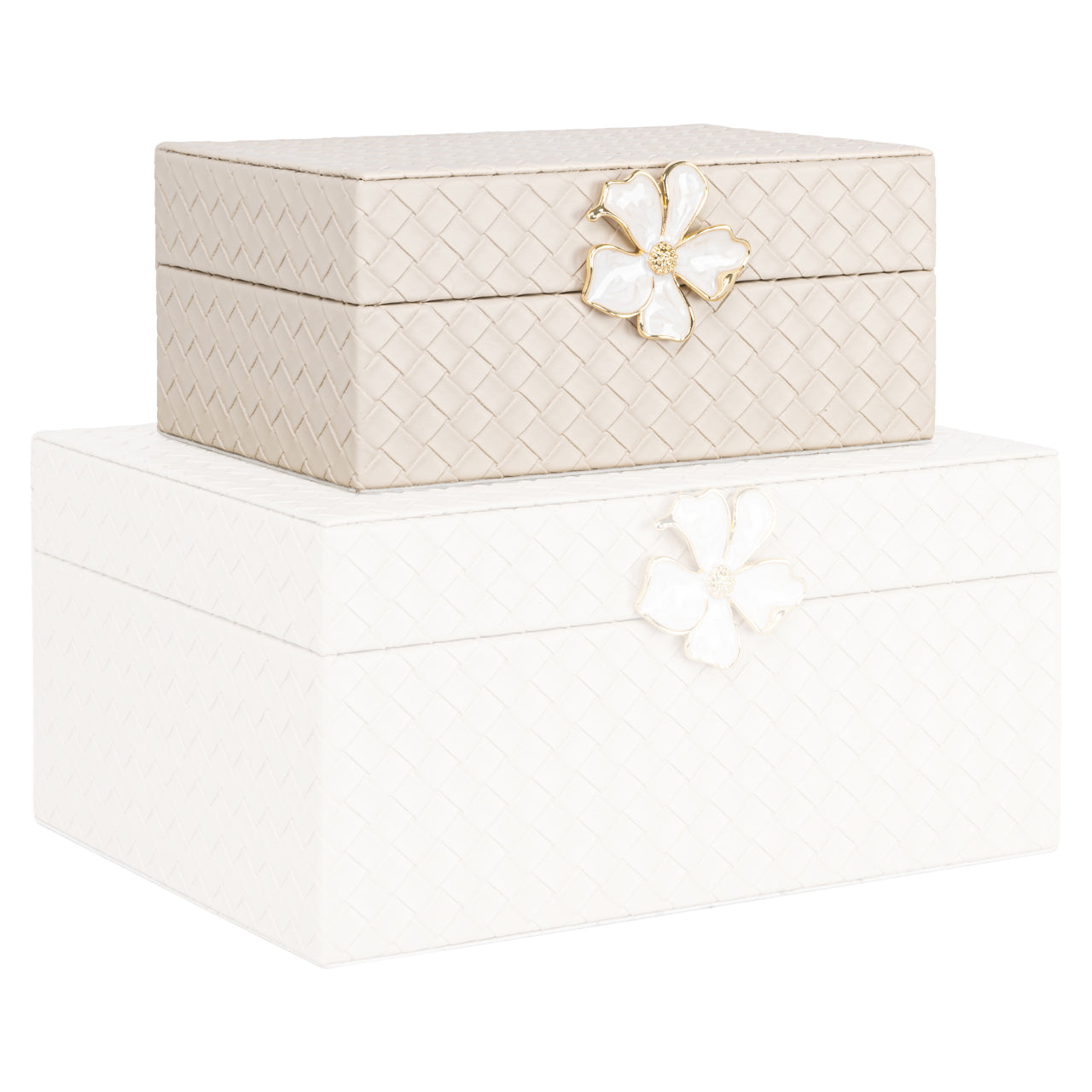 Aufbewahrungsbox Lillie ivory small