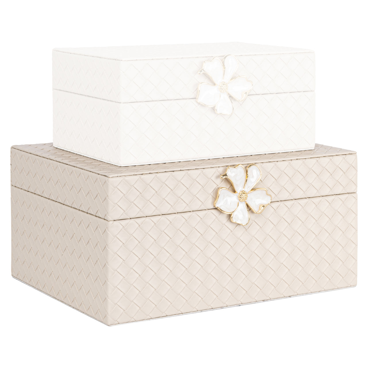 Aufbewahrungsbox Lillie ivory large