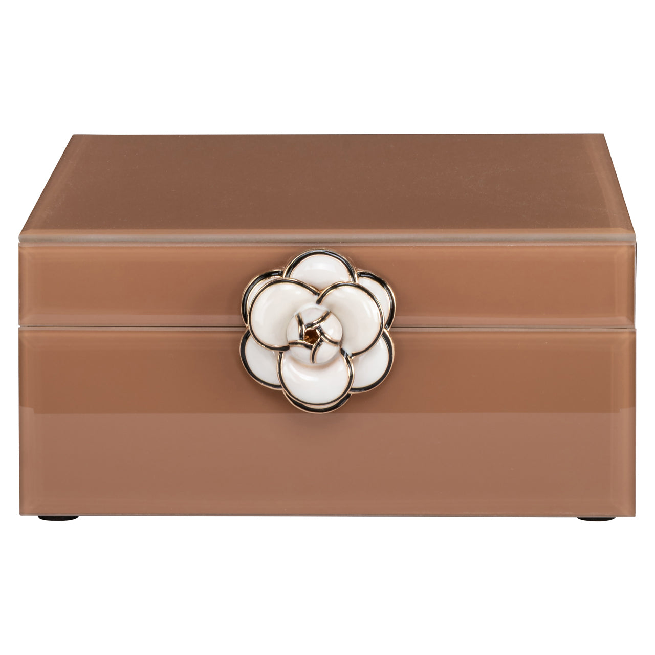 Aufbewahrungsbox Floral brown small