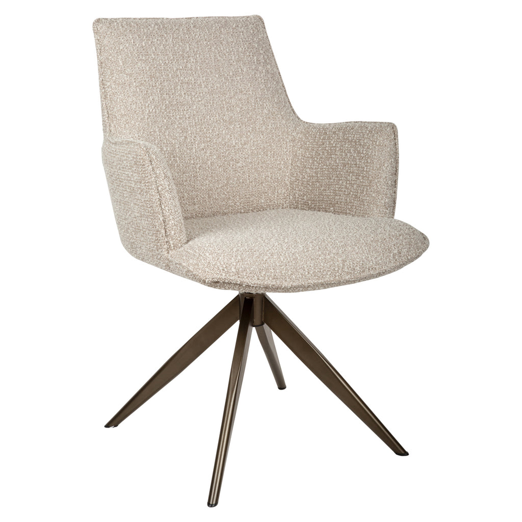 Esszimmerstuhl Dakota natural chunky swivel with arm