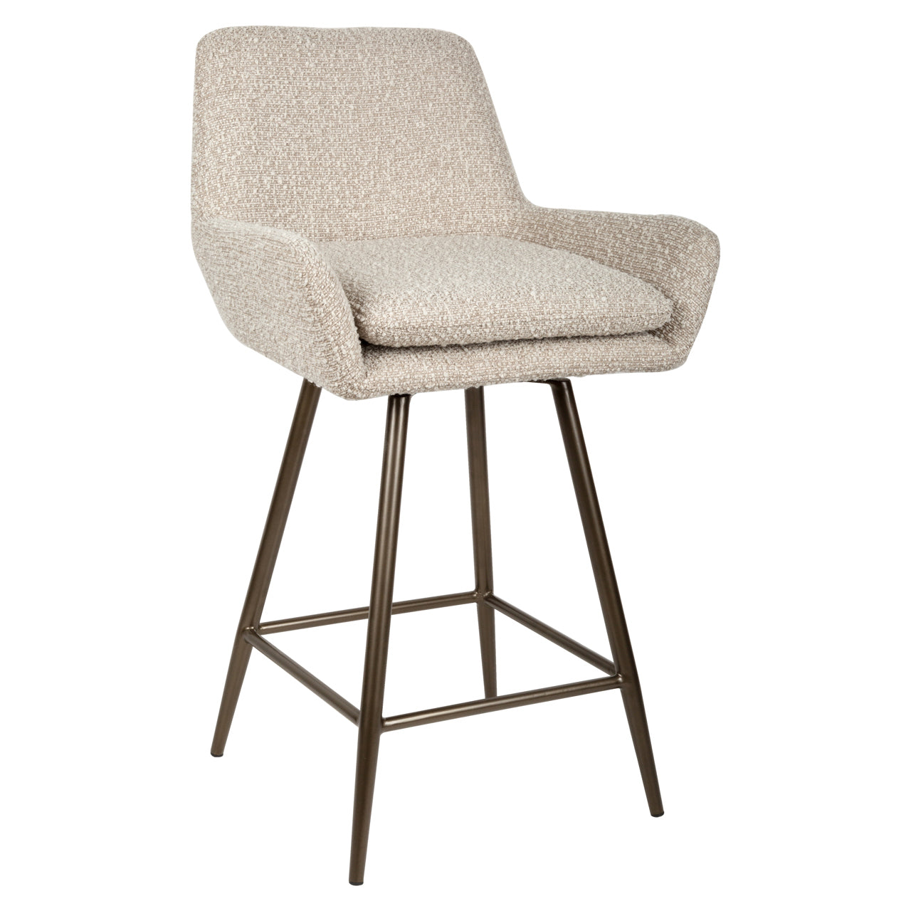 Thekenstuhl Linsey natural chunky swivel (Set of 2)