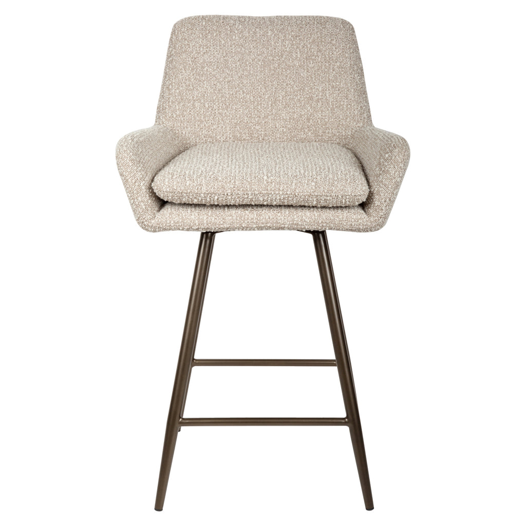 Thekenstuhl Linsey natural chunky swivel (Set of 2)