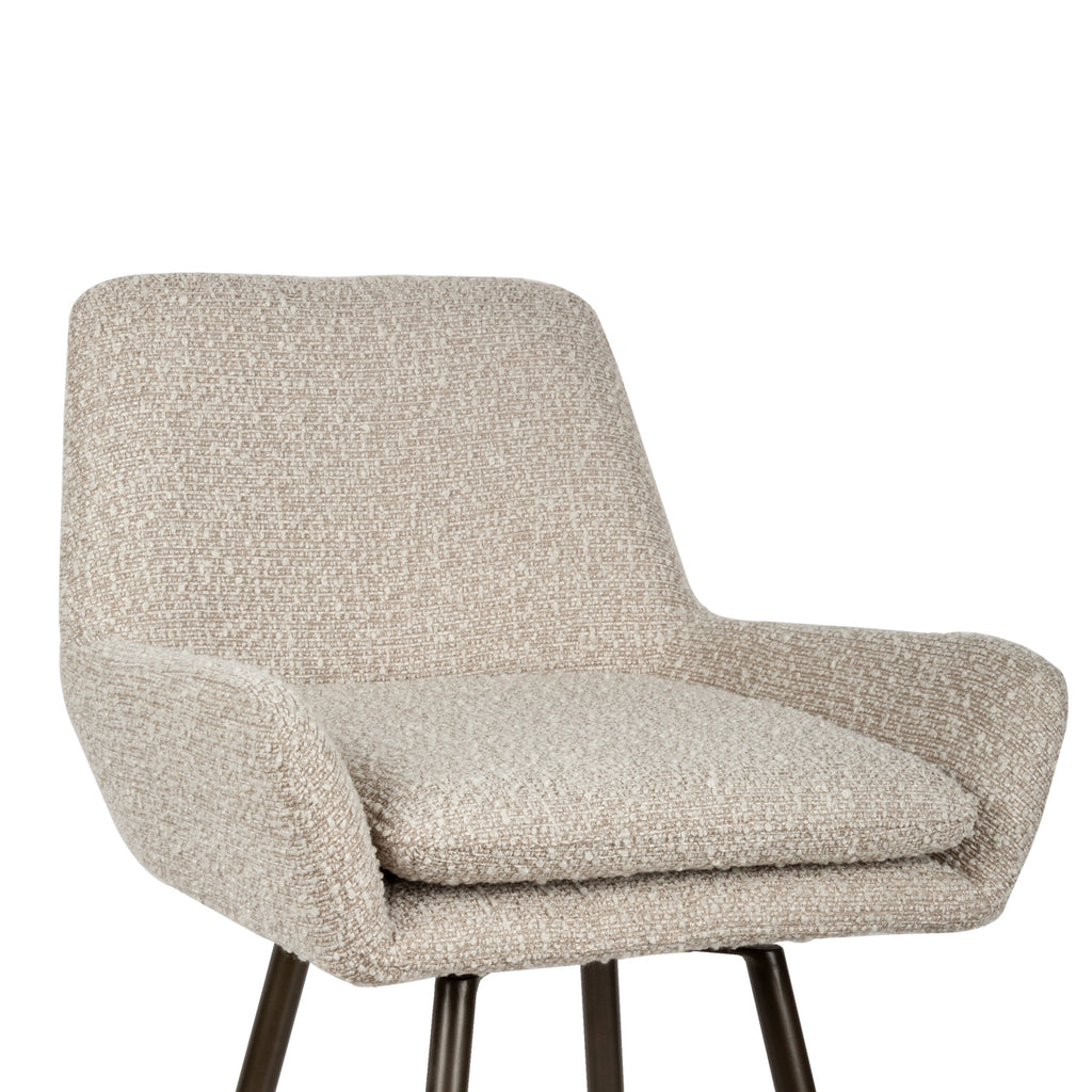 Thekenstuhl Linsey natural chunky swivel (Set of 2)