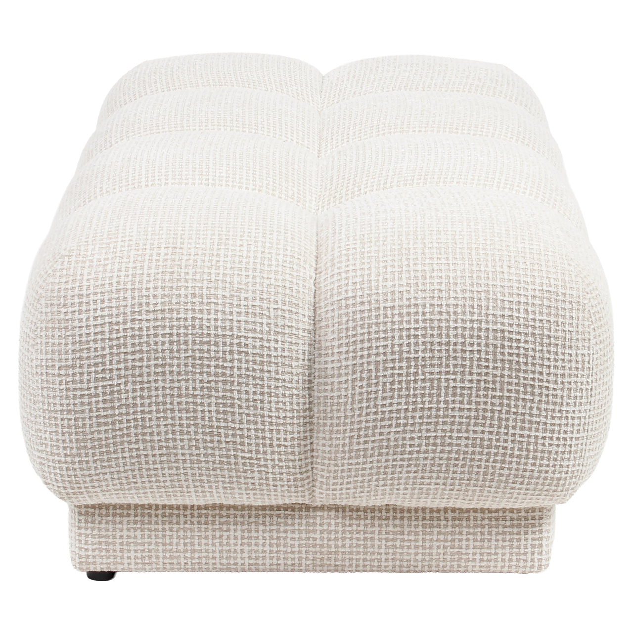 Hocker & Fußbank Noah beige blockweave