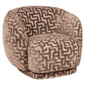 Lounge Stuhl Negreslo brown labyrinth swivel