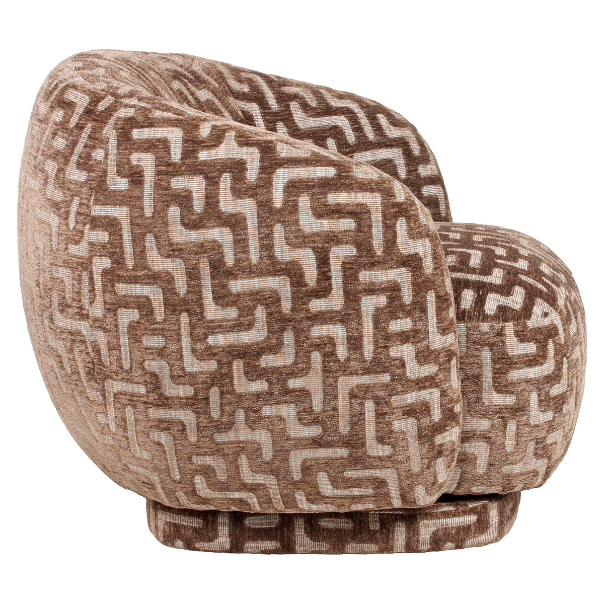 Lounge Stuhl Negreslo brown labyrinth swivel