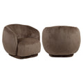 Lounge Stuhl Negreslo brown fluffy swivel