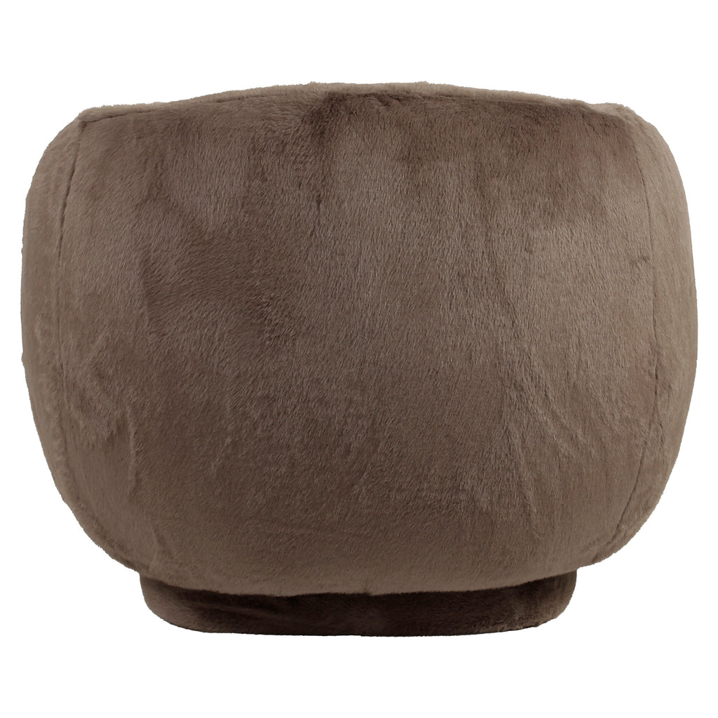 Lounge Stuhl Negreslo brown fluffy swivel
