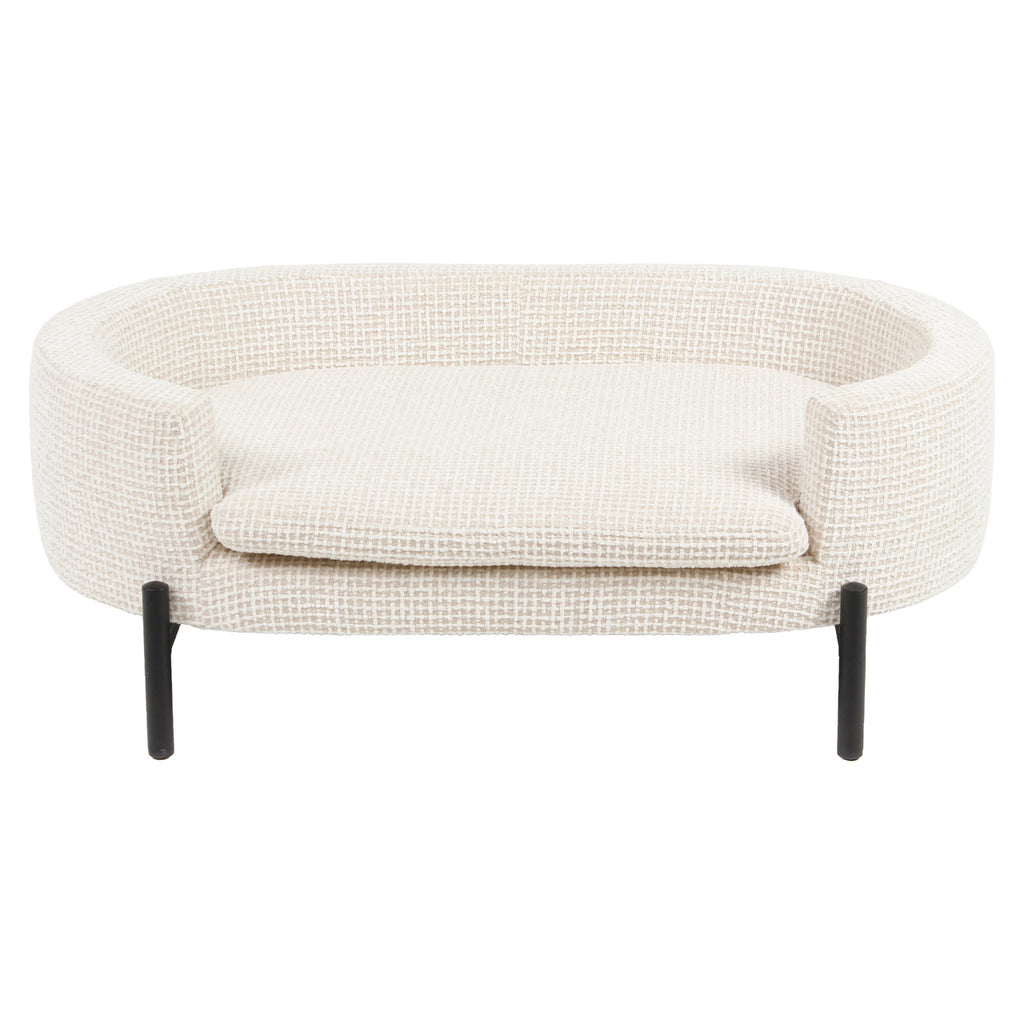 Hundebett Dolly beige blockweave