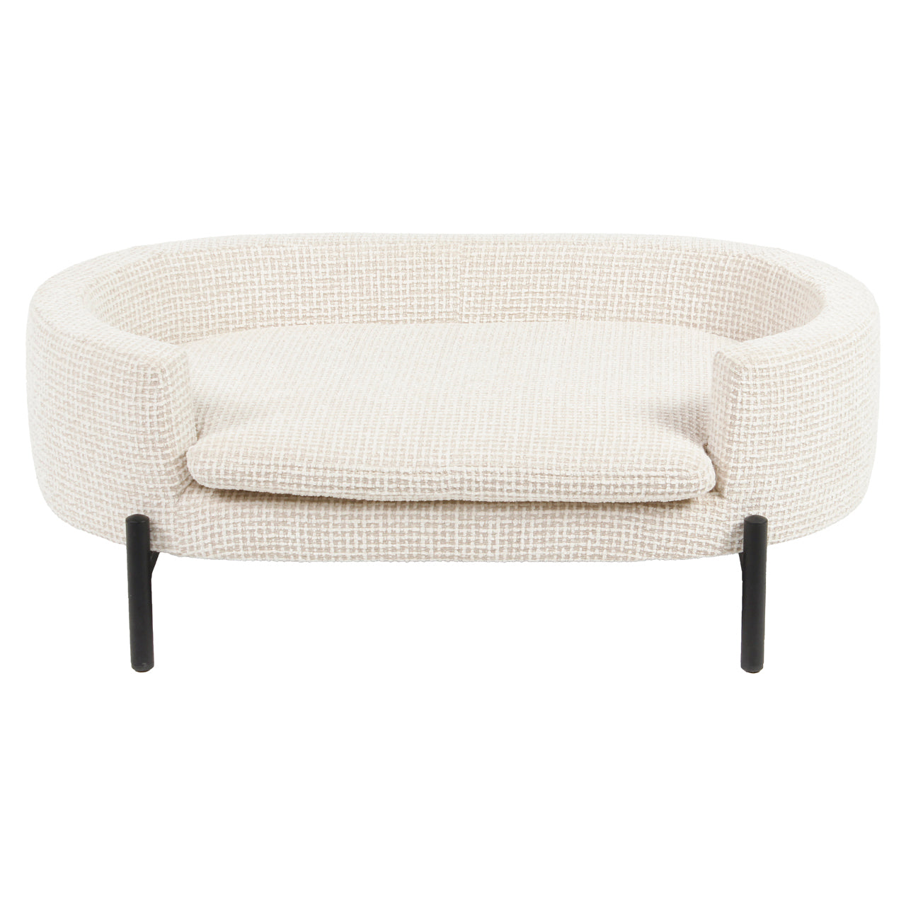 Hundebett Dolly beige blockweave