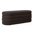 Hocker & Fußbank Camille brown chunky