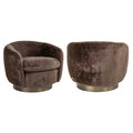 Lounge Stuhl Colmar chocolat fluffy swivel
