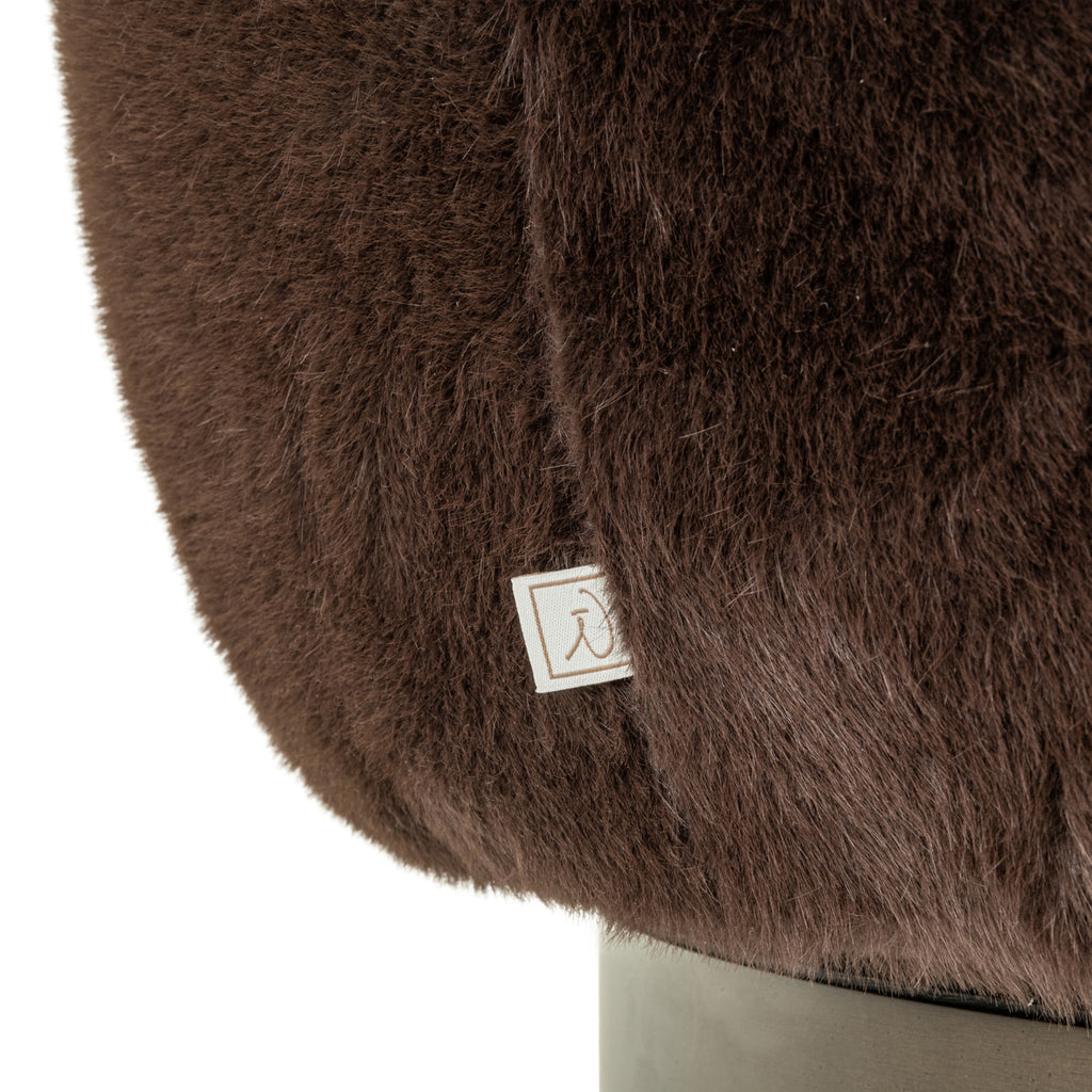 Lounge Stuhl Colmar chocolat fluffy swivel