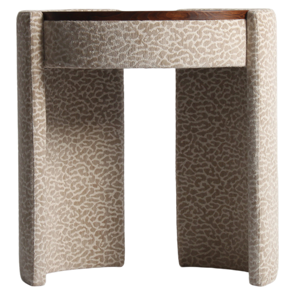 Schreibtisch Roxenne beige leopard dressing table