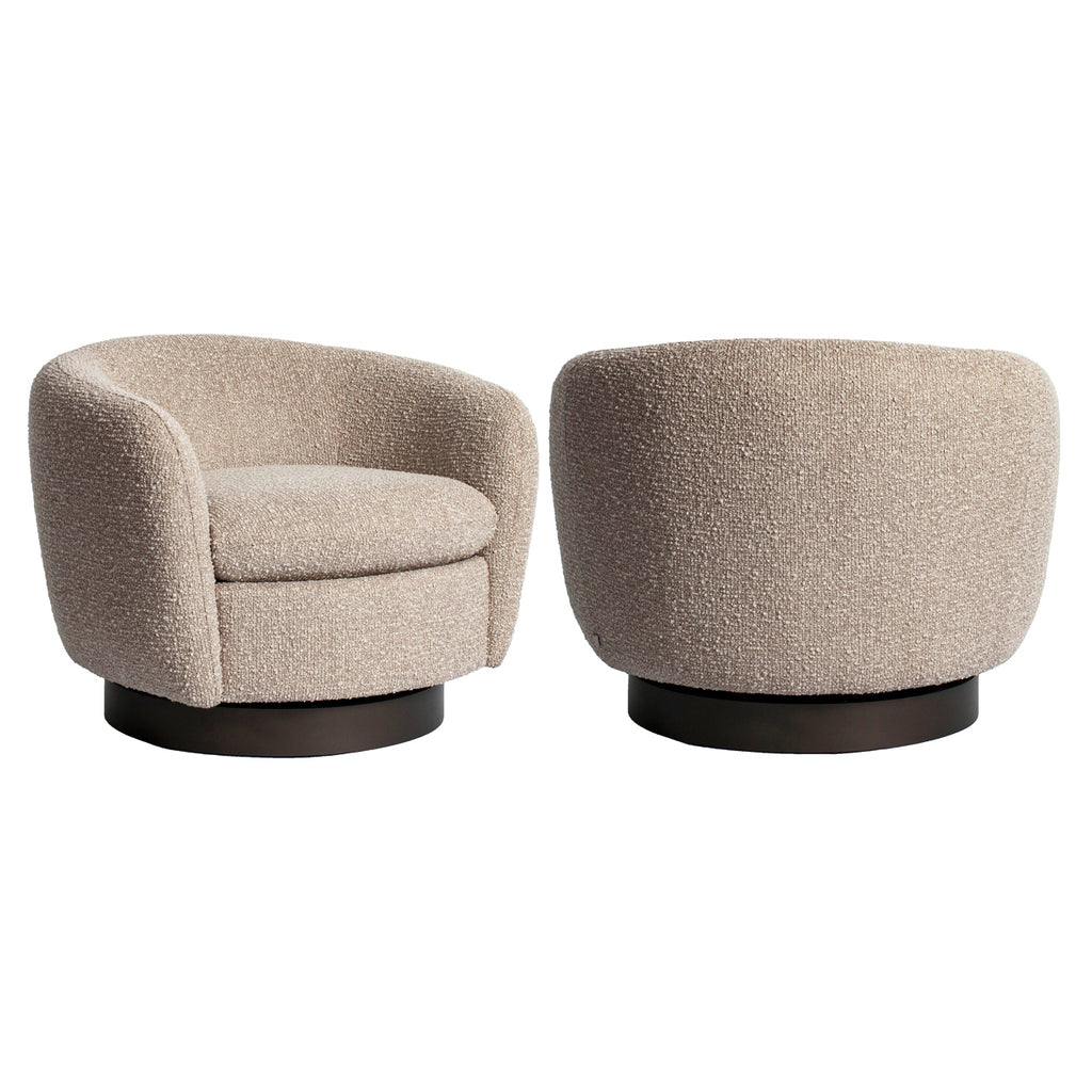 Lounge Stuhl Colmar natural chunky swivel