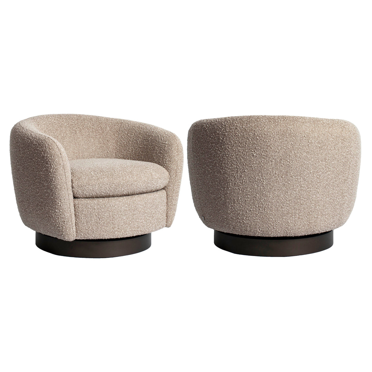 Lounge Stuhl Colmar natural chunky swivel
