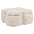 Hocker & Fußbank Corbeau sand tweed