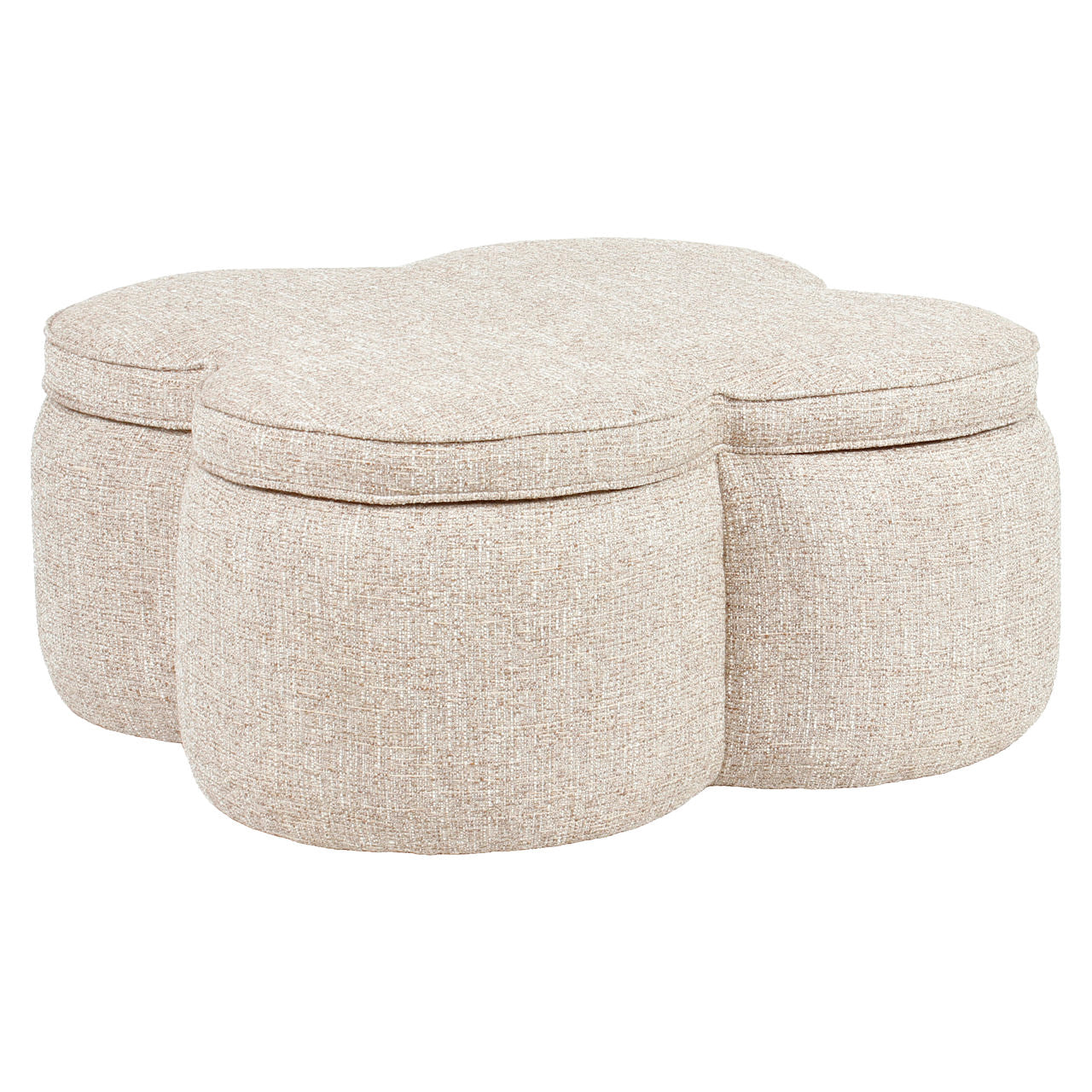 Hocker & Fußbank Corbeau sand tweed