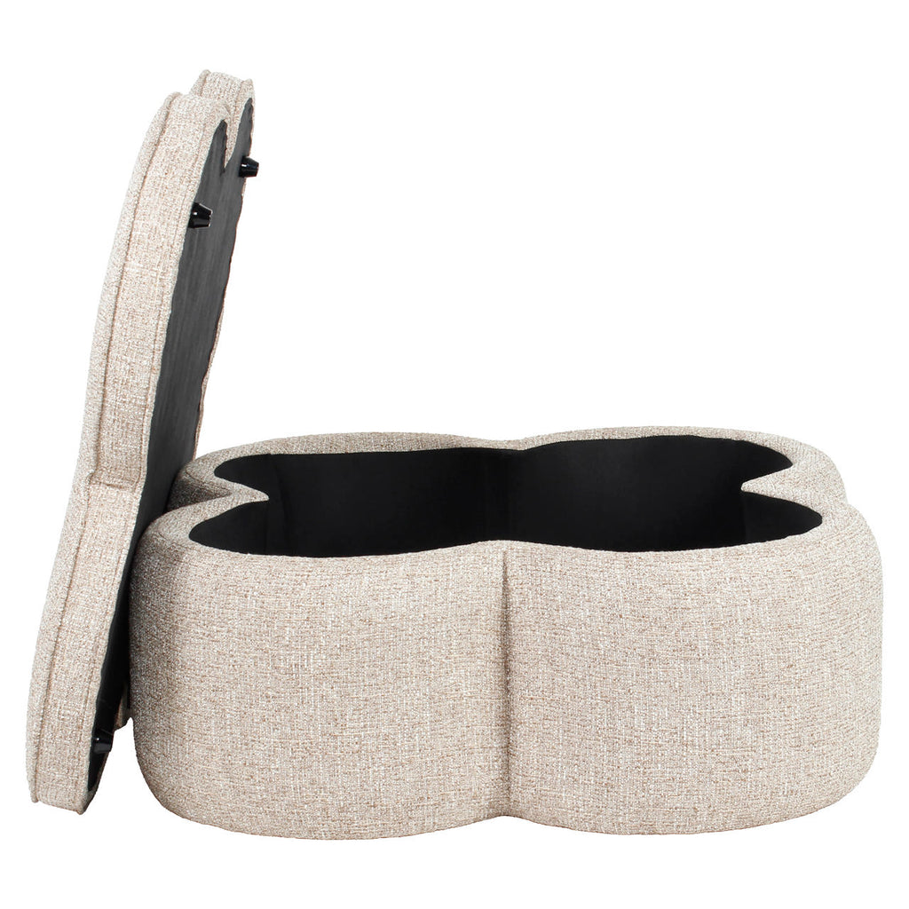 Hocker & Fußbank Corbeau sand tweed