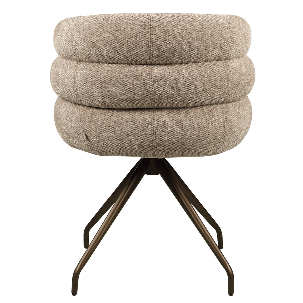 Esszimmerstuhl Kayla mocca boldweave swivel