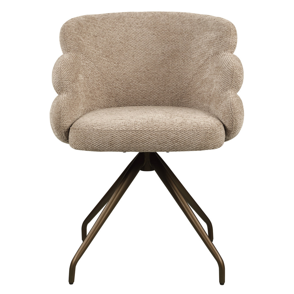 Esszimmerstuhl Kayla mocca boldweave swivel