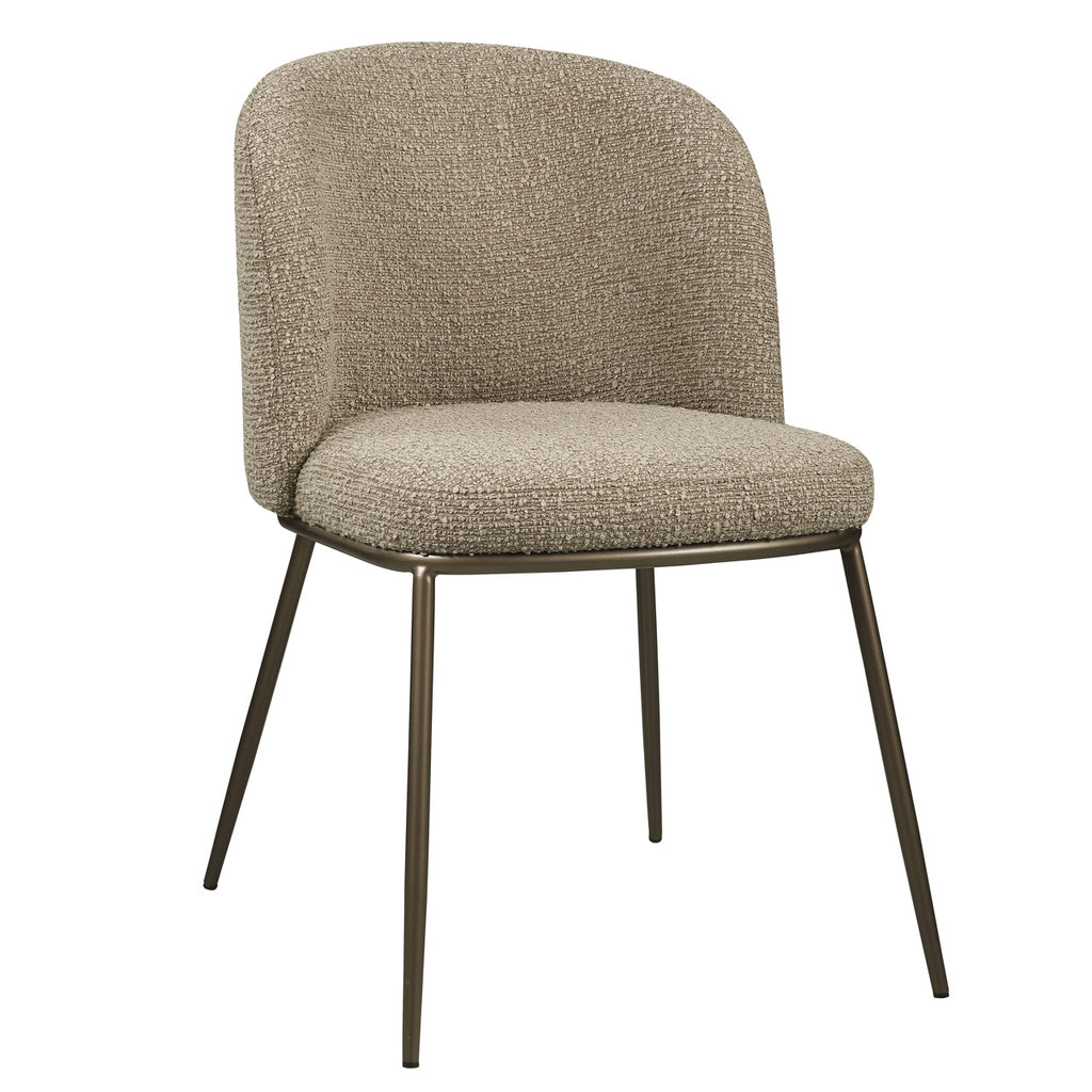 Esszimmerstuhl Elvi mocca chunky fire retardant (Set of 2)